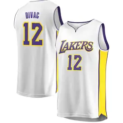 Vlade Divac Los Angeles Lakers Men's Fast Break Jersey - Association Edition - White