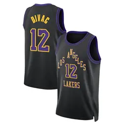 Vlade Divac Los Angeles Lakers Men's Swingman 2023/24 City Edition Jersey - Black